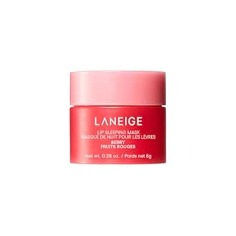 Laneige Lip Sleeping Mask | Moisturizing Lip Treatment with Vitamin C + Shea Butter for Soft Hydrated Lips | Overnight Repair | Lip Balm For Dry Chapped Lips| Lasting Hydration | Berry |8Gm