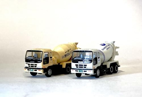 Isuzu Giga Mixer TOMYTECH lot de 2 camions toupies miniatures pour diorama et modélisme