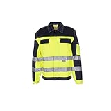 Planam 2007030 Warnschutz Bundjacke, Gelb/Marine, Größe 30