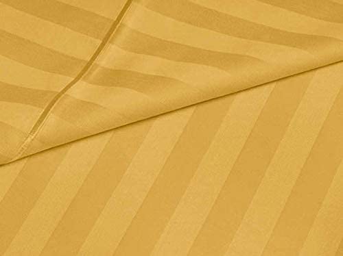 Image of Prime Collection 280 TC Combo Pack of 2 Single Sized (90x60) Satin Striped Bedsheet with 2 Pillow Cover Long Lasting Single Bedsheet for Hotel, Hospital and Home Use