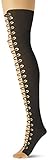 Leg Avenue Pantyhose With Faux Boot, Nude/Schwarz, Einheitsgröße