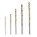 Price comparison product image 50pcs Twist Drill Bits HSS Titanium-coated Straight Shank Hand Drills 1mm/1.5mm/2mm/2.5mm/3mm