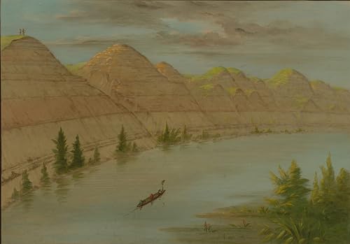 Art Mural George Catlin Voir dans le Grand Détour Upper Missouri Affiche 60x90cm