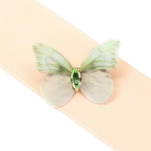 Image of 3D Butterfly Brooch Pins Beautiful fabric butterfly Pin Decorative Pins Art Curtain Crafts Decoration Home Decor Accessory