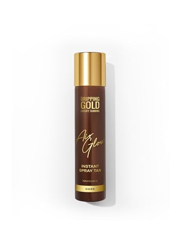 Dripping Gold Air Glow Instant Spray Tan, Luxury Self Tanning, 75ml - Dark