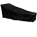 TIMESETL Copertura per Sdraio,Copertura Impermeabile per Lettino Prendisole, Poliestere 420D Oxford Tessuto per Esterno, Anti Vento, UV - 210x75x40/80 CM, Nero