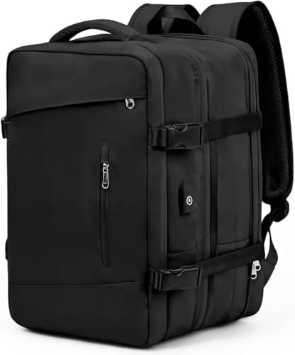 Mochila Viagem Avião Expansivel 45L Aeroporto Expansiva 45 x 33 x 24cm Ergonômica à Prova D'água Re