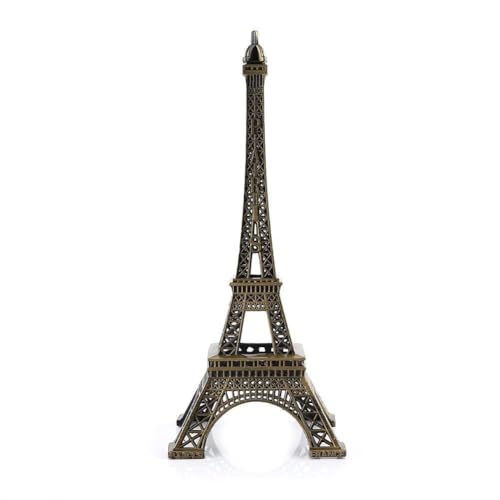 Cyrank Tour Eiffel, métal Tour Eiffel Statue décoration métal Paris Alliage de Zinc Eiffel Paris modèle Statue réplique Stand Collectable Statue...