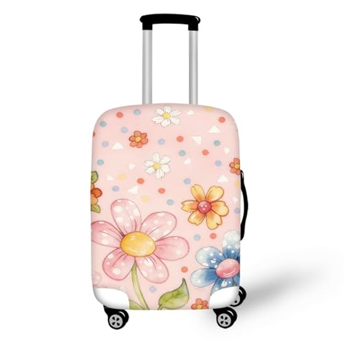Housse Valise XL Plantes Roses Evite les Rayures de Bagage