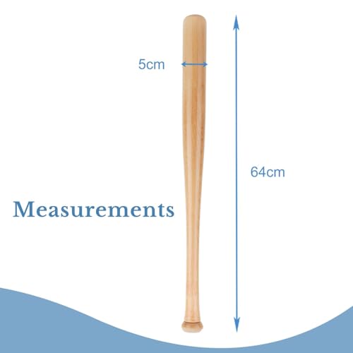 EmpireAthletics Baseballschläger aus Holz - 33 Zoll / 84 cm lang - Baseball Schläger mit rutschfestem Griff- Baseball Freizeit Sport Training Outdoor Übungsschläger- Anfänger Profi, Aluminium