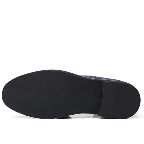 Mens Suede Leather Dress Shoes Casual Lace Up Oxfords Shoes3