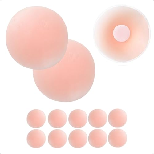 Protetor De Mamilo Par Tapa Mamilo Bico do Seio Aréola Flexível Silicone Reutilizável Lavável Adesivo Bege