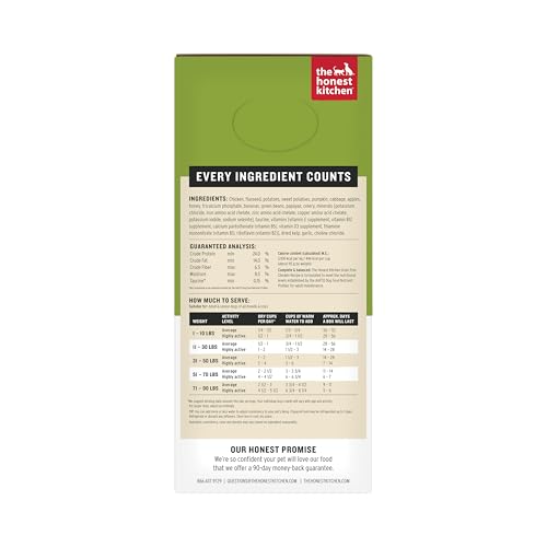 Image of The Honest Kitchen Human Grade Wholemade Dehydrated Grain Free Chicken Dog Food - Complete & Balanced Meal or Topper - 7 lb Box