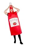 Fun Shack Ketchup Fancy Dress Adult, Tomato Ketchup Costume Adult, Ketchup Bottle Costume One Size