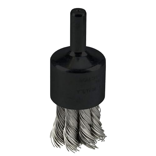 Image of Weiler 10029 3 /4 inch Knot Wire End Brush, .014 inch Stainless Steel Fill, Made in The USA (Pack of 10)