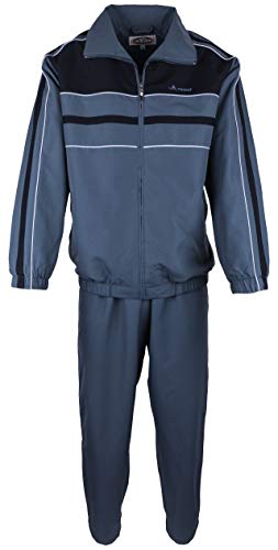 SOUNON Herren Microfaser Sportanzug, Jogginganzug, Trainingsanzug, Freizeitanzug, Hausanzug - Schiefergrau, Groesse: XL SOUNON Herren Microfaser Sportanzug, Jogginganzug, Trainingsanzug, Freizeitanzug, Hausanzug - Schiefergrau, Groesse: XL