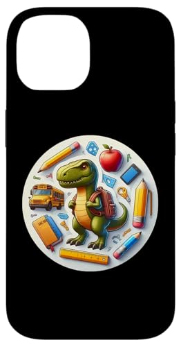 Back To School T-Rex Dinosaur Ragazzi Ragazze Studente Dino Lover Custodia per iPhone 14