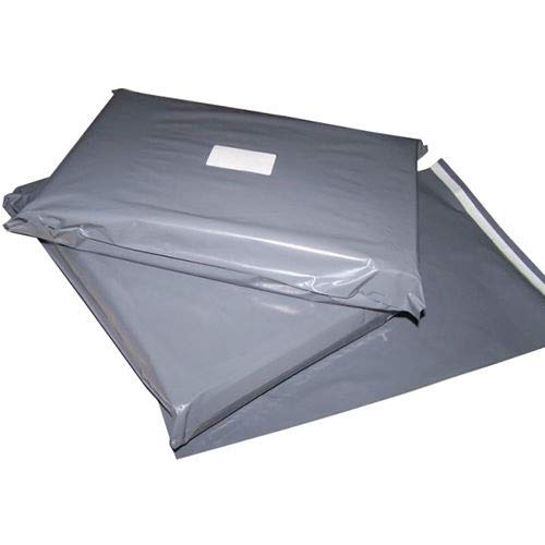 K-One Grey Mailing Postage Poly Plastic Bags Strong Seal Adhesive Strip 17 x 24 Inch (425x600mm) (25)