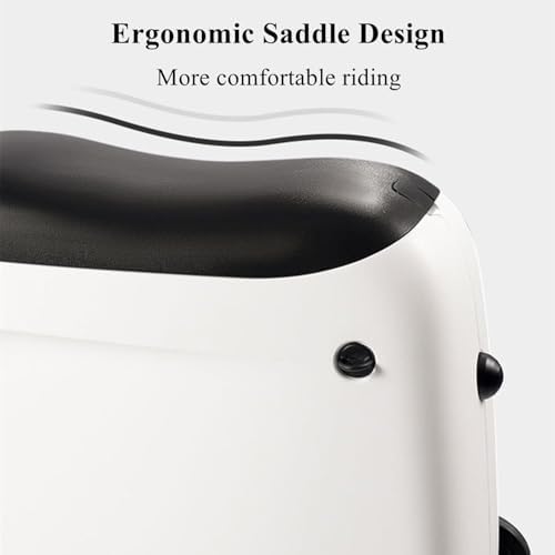 Ride on Suitcase for Kids,Carry-On Luggage Traveler Camper, 3-in-1 Kids Luggage Shoulder Bag Trolley Suitcase, Aged 2-12 Years Old(Black)