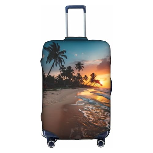 Beauty Beach Suitcase Covers, Luggage Protectors Fits Four Sizes Suitcase For Travel