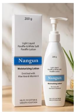 Nangun Moisturizing Lotion with Soft Paraffin and Light Liquid Paraffin, for Soft and Smooth Skin, 200ml-image-35