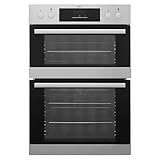 AEG 6000 SurroundCook Built In Double Oven DCB331010M, 61L Capacity, 59.4 cm, Multilevel Cooking, Grill Function, LED Display, Antifingerprint Coating, Stainless Steel