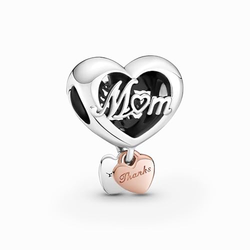 Image of Mom Family Charms Bead for Bracelets and Necklaces Jewelry Charm for Women Valentine Mother's Day
