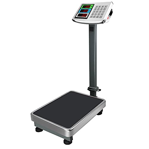 Postal Platform Scale, Heavy Duty Digital Shipping Postal Parcel Package Scale Scales with Big LCD Display (300kg)