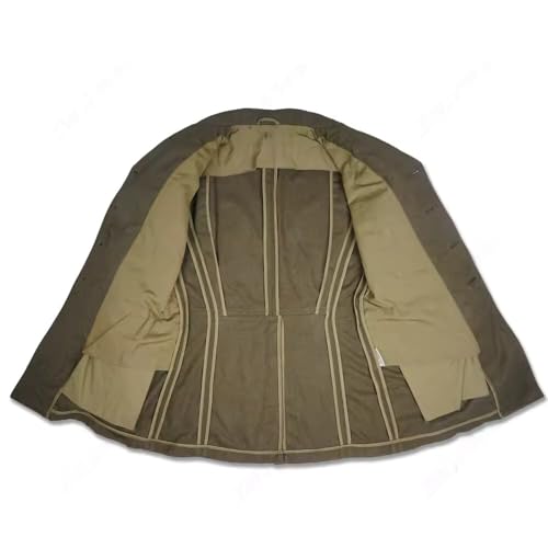 1st Coat WWII US Jacket Retro Uniform Men's Trench Coat Replica WW2 Vintage Cotton Jackets4