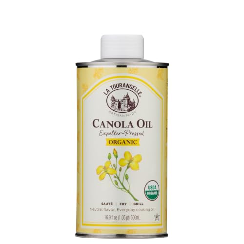 La Tourangelle Organic Canola Oil, Expeller-Pressed Non-GMO, 16.9 fl oz