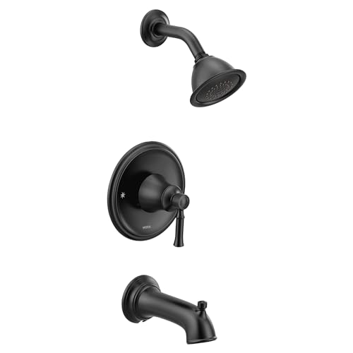 Moen T2183EPBL Dartmoor Posi-Temp bañera/ducha, Negro Mate miniatura 1