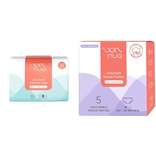 Nua Combo Super Saver (30XL) + Disposable Period Panties (M-L) for Women