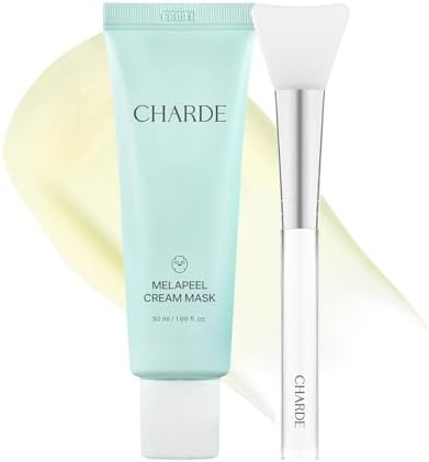 CHARDE Peel Off Cream Mask for Dark Spots, Cream-to-Clear Mask for Brighter, More Even-Looking Skin, At-Home Care Routine (50ml)