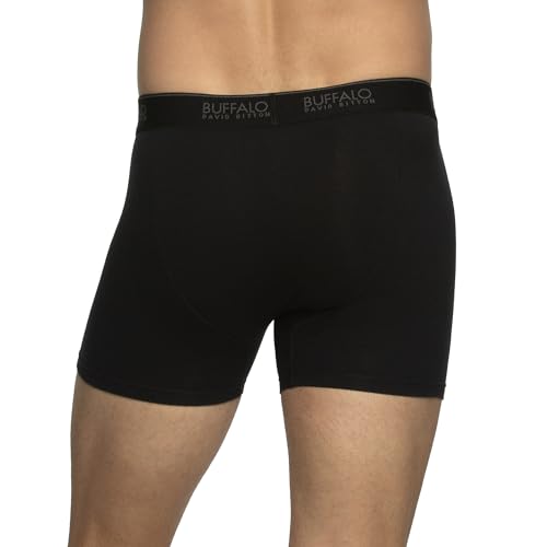 Felina Buffalo Men's Micro Stretch Boxer Briefs 4-Pack – Moisture-Wicking, Breathable4