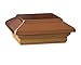 Deckorators 6X6 Victoria Copper Plateau Post Cap with Cedar Base