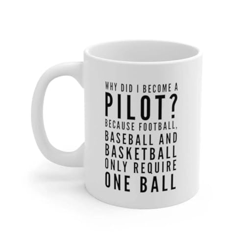 Image of Panvola Personalized Why Did I Become A Pilot Customized Pilot Coffee Mug 11 oz White