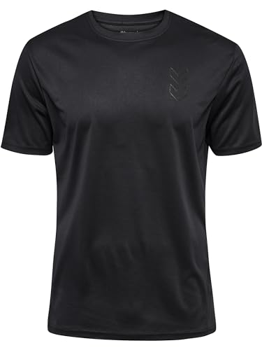 hummel Herren Hmlactive Pl Jersey S/S T-Shirt, Schwarz, L EU