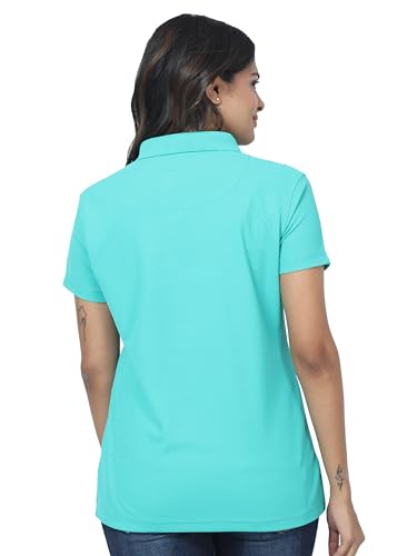 Image of STELLERS Women's Premium Polo T-Shirt, Regular Fit | Odour Resistant | Wrinkle Free | Quick Dry | Stretchable | Lightweight | Breathable | Sustainable | Anti-Static | Feather Touch Feel