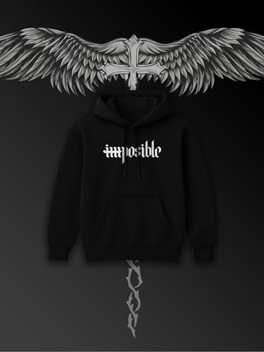 Image of Mens Printed Hoodie for Men Premium Casual Sweatshirt Man, Branded and Comfort Stylish Hoodies for Men Regular Fit Stylish Wear