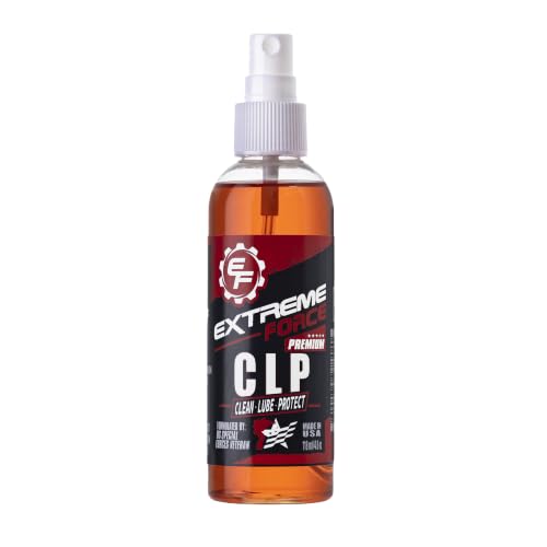 Extreme Force Premium Gun CLP, Clean Lube Protect, Synthetic Blend Removes Carbon & Rust, US Special Forces Veteran/Master Gunsmith Formulated, Made in USA (3 oz)