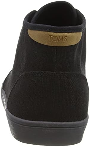 TOMS mens Carlo Mid Sneaker, Black Heritage Canvas, 7.5 US | Image 2