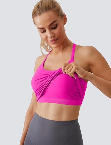 Image of MathCat Workout Tank Tops for Women with Built in Bra, Sleeveless Gym Tops Seamless Racerback Athletic Yoga Shirts