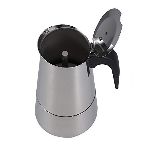 Honorall 100 ml de Aço Inoxidável Espresso Fogão Coador Máquina de Café Expresso Panela Cafeteira It