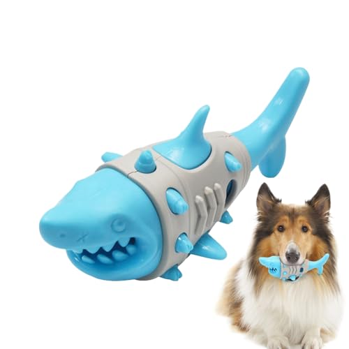 犬用フードディスペンサーツリー | 子犬の歯がため用スローフィーダー - サメ型多機能フードディスペンサー 歯固めトイ 庭 バックヤード トレーニング用