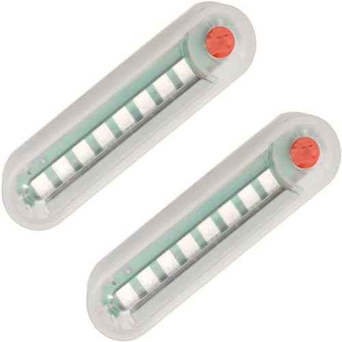 Kenhihi Solar Warning Lights, Waterproof Solar Powered LED Flashing Light Solar Strobe Light 2 Pack for Trucks Vehicles Cars Motorcycles Safety Night Driving (Blue Light)