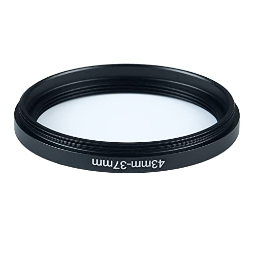Image of 43mm to 37mm Step-Down Ring Filter Adapter for All Brands UV ND CPL Metal Ring Step-Down Rings Adapter Filter (43mm-37mm)