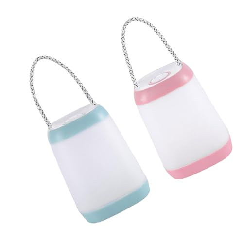 DOITOOL 2pcs Lámpara de Mesa de Noche LED Portátil