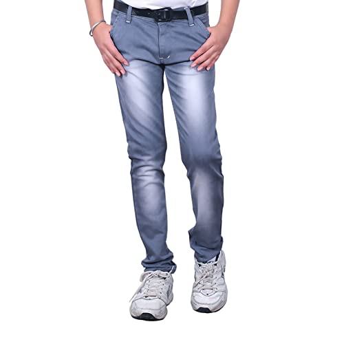 Coolberry Grey Color Slim fit Jeans for Boys