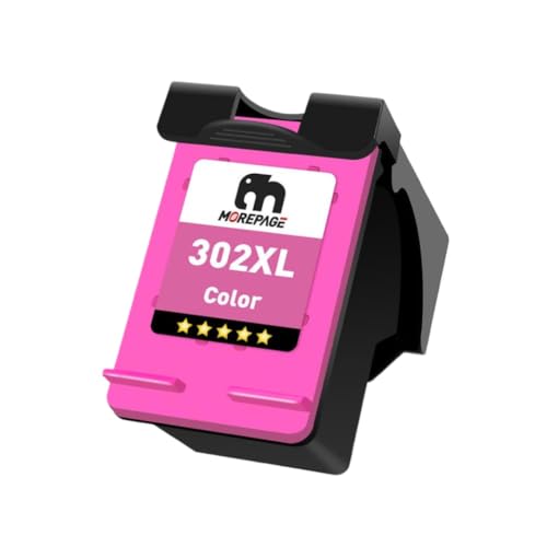 Compatible con Suministros de Impresora 302XL 302 para - 2130 2135 1110 3630 3632 Officejet 3830 4520 MorePage 302XL Cartucho de Tinta remanufacturado(1 Pcs Color)