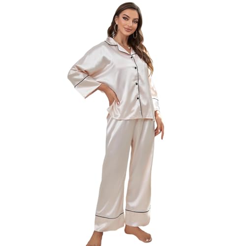 Pyjama femmes manches longues fini les nuits fraîches ensemble doux XL